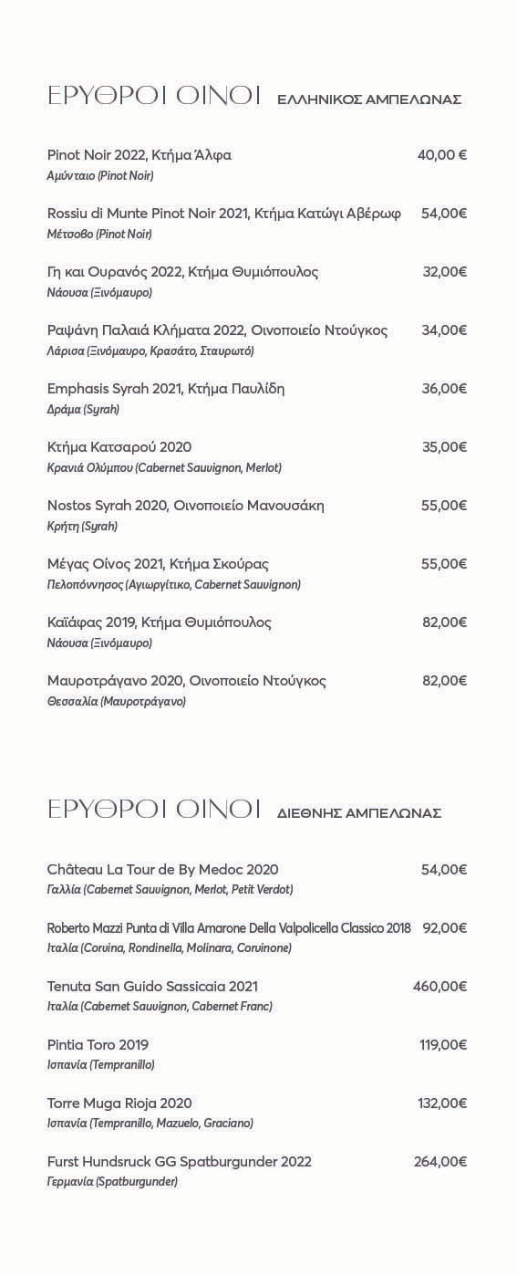 Κατάλογος Ποτών - 9